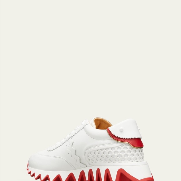 CHRISTIAN LOUBOUTIN Loubishark Donna Red Sole Runner Sneakers - Picture 4 of 10